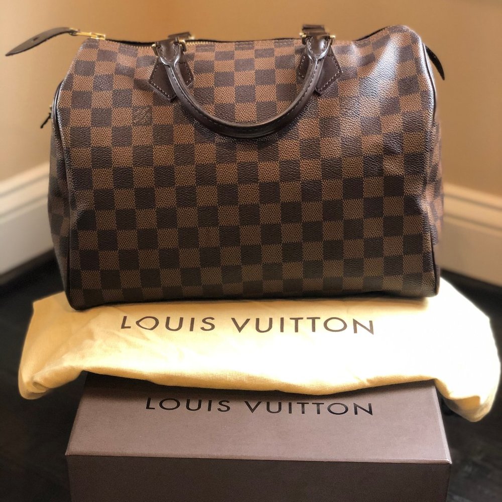 🖤 Louis Vuitton Speedy 30 Damier Ebene SD1057
